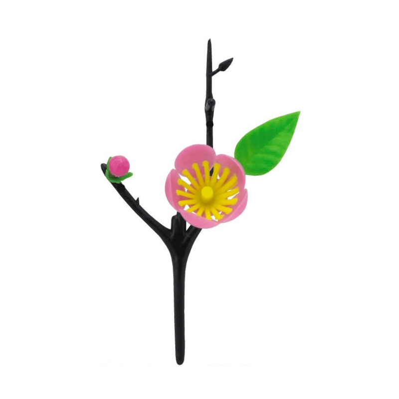 114_A-121 リーフ付桃1輪(300個)