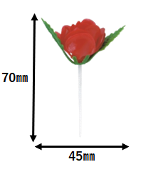 117_A-134 ベビーローズ 赤(300個)