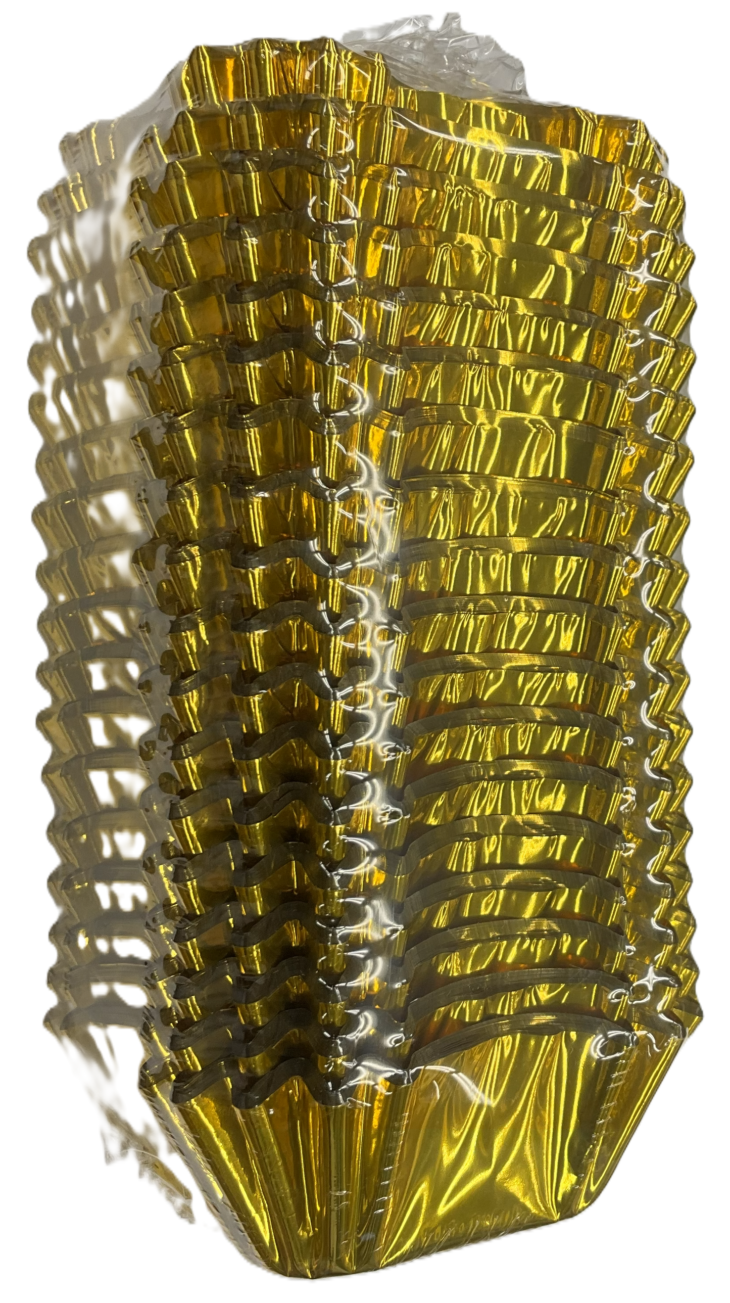 154_PT075 PETフィルムケース ゴールド 四角50(500枚)